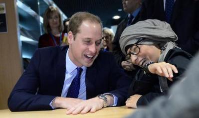 Amerah Saleh and Prince William
