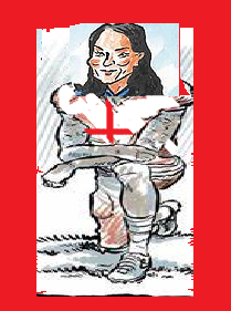 Priti Patel Taking the Knee for England
